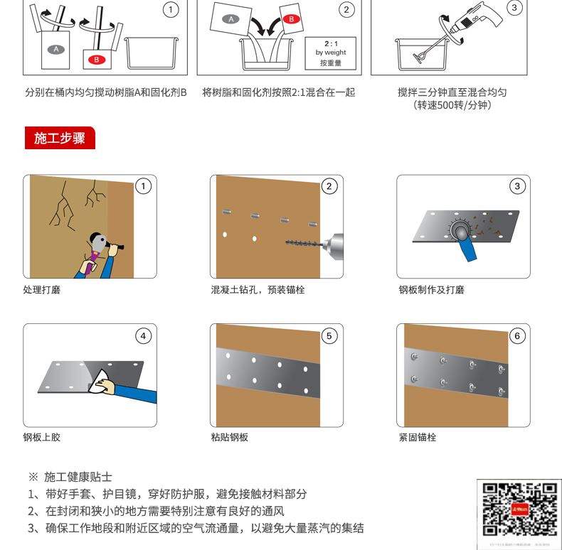 包钢英吉沙粘钢加固施工过程